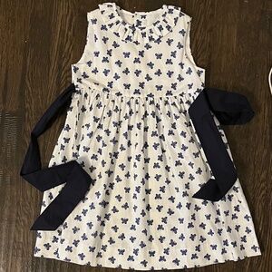 NWT Busy Bees girls sz 6 dress navy and white